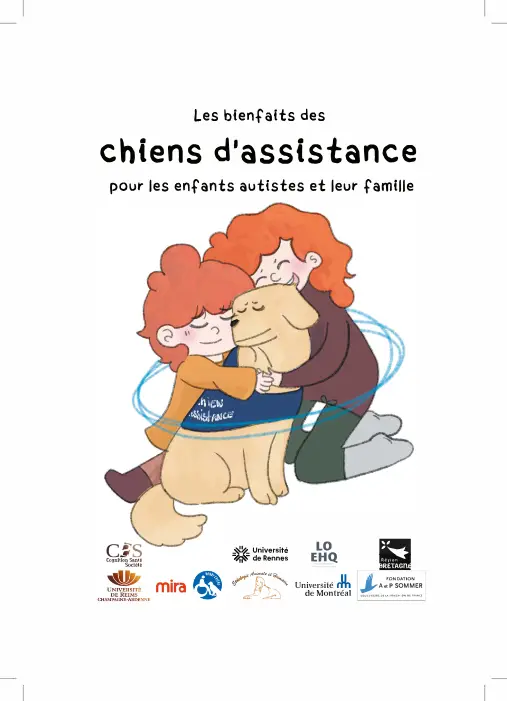 La couverture du fascicule Les bienfaits des chiens d'assistance pour les enfants autistes et leur famille